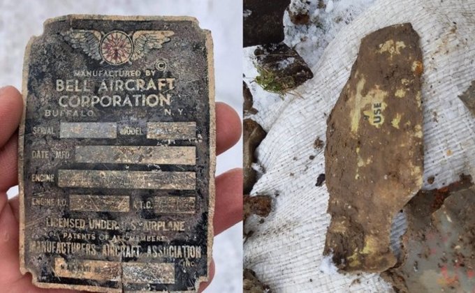 Под Тернополем раскопали обломки американского истребителя времен Второй мировой – фото
