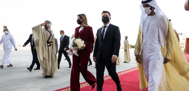 Зеленский с супругой прибыли в Объединенные Арабские Эмираты - Фото