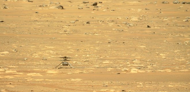 Марсианский вертолет хотели отправить в рекордный вояж, а он не взлетел. Причину выяснили - Фото