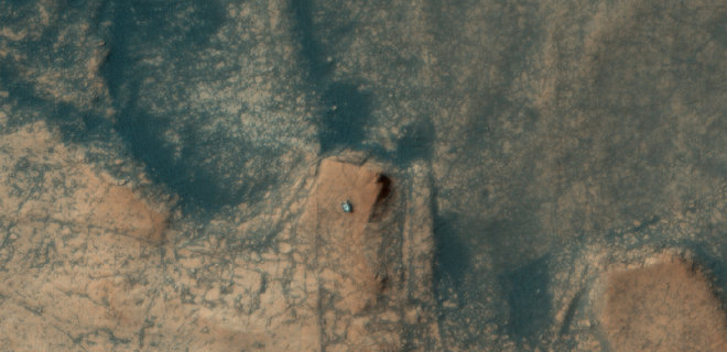 Марсоход Curiosity снял сверхподробную панораму с причудливыми скалами: фото - Фото