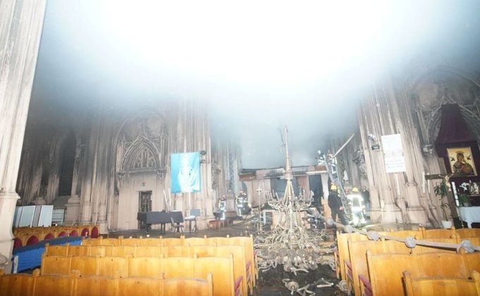 Из-за пожара в костеле святого Николая уничтожен уникальный орган – фото