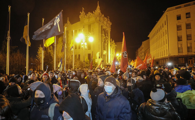 Акция протеста в Киеве завершилась. В полиции говорят – нарушений не было: фото