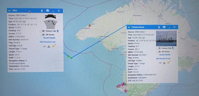 Россия захватила два украинских судна в Черном море. Экипаж не выходит на связь - Фото