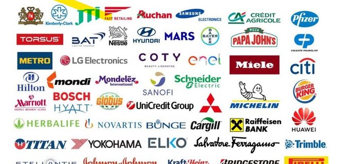 50 компаній, які досі не пішли з Росії. У МЗС оприлюднили перелік - Фото