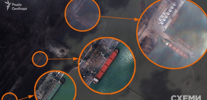 Спутник зафиксировал корабли в Мариуполе, которые, возможно, вывозят зерно и металл  - Фото