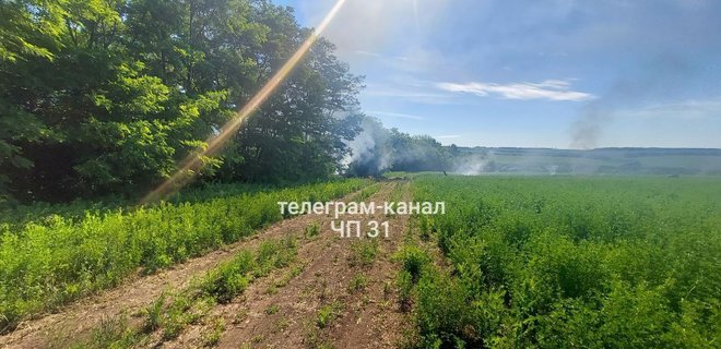 У Бєлгородській області впав і вибухнув російський штурмовик Су-25 – фото, відео - Фото