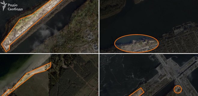 Армия России вырыла окопы на левом берегу Днепра в Херсонской области: спутниковые фото - Фото