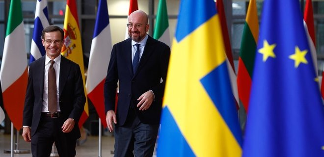 Швеция полгода будет председателем в Совете ЕС и считает приоритетом поддержку Украины - Фото