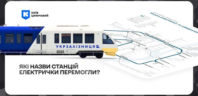 Киев проголосовал за новые названия остановок городской электрички – список победителей - Фото