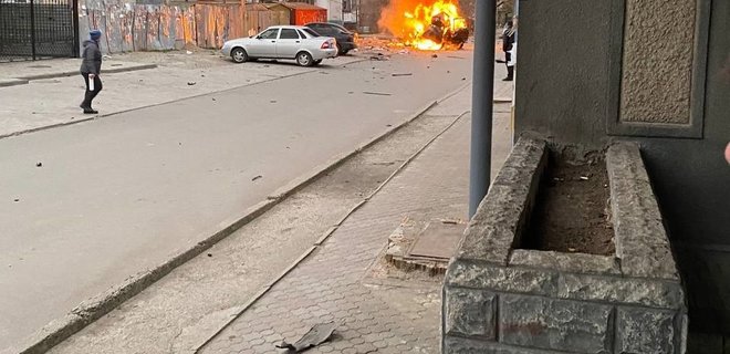 У Мелітополі вибух, повідомляють про підірваний автомобіль - відео - Фото