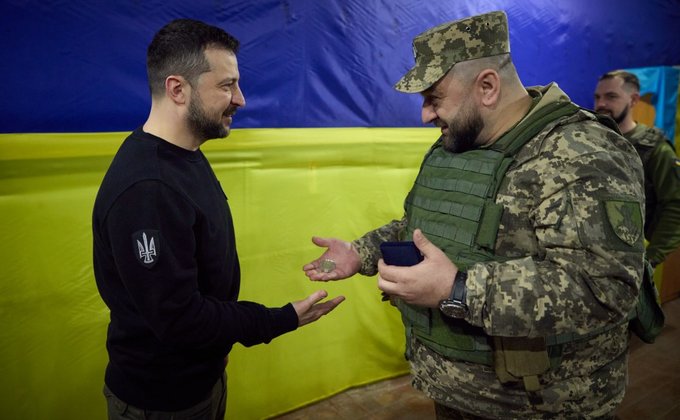 Зеленский посетил передовые позиции украинских бойцов в Запорожской области – фото