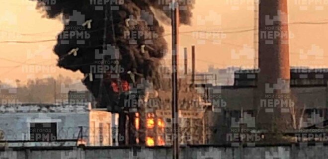В России горел завод по производству реактивных систем залпового огня – фото, видео - Фото