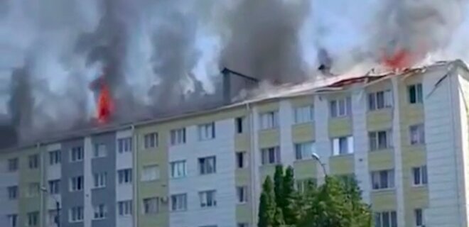 У Шебекіні горить гуртожиток. Раніше депутат Держдуми Гурульов пропонував бомбити місто — відео - Фото