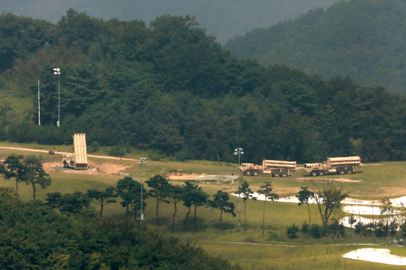 Система ПРО THAAD в Сонджу, 300 километров к югу от Сеула, 8 сентября (фото - ЕРA)